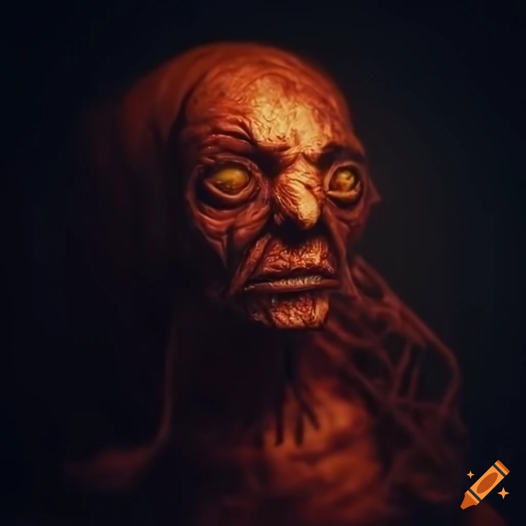 hyper-realistic Samhain figure