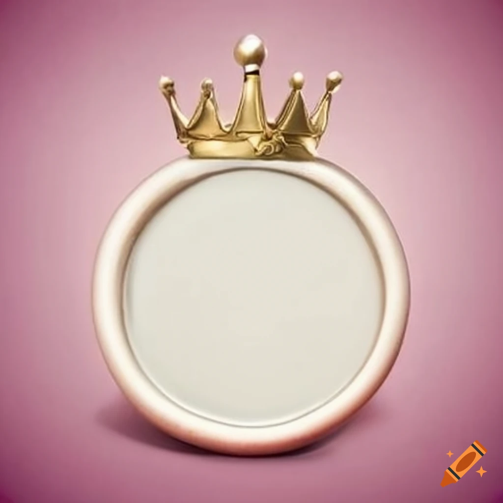 white wax seal with silver crown design