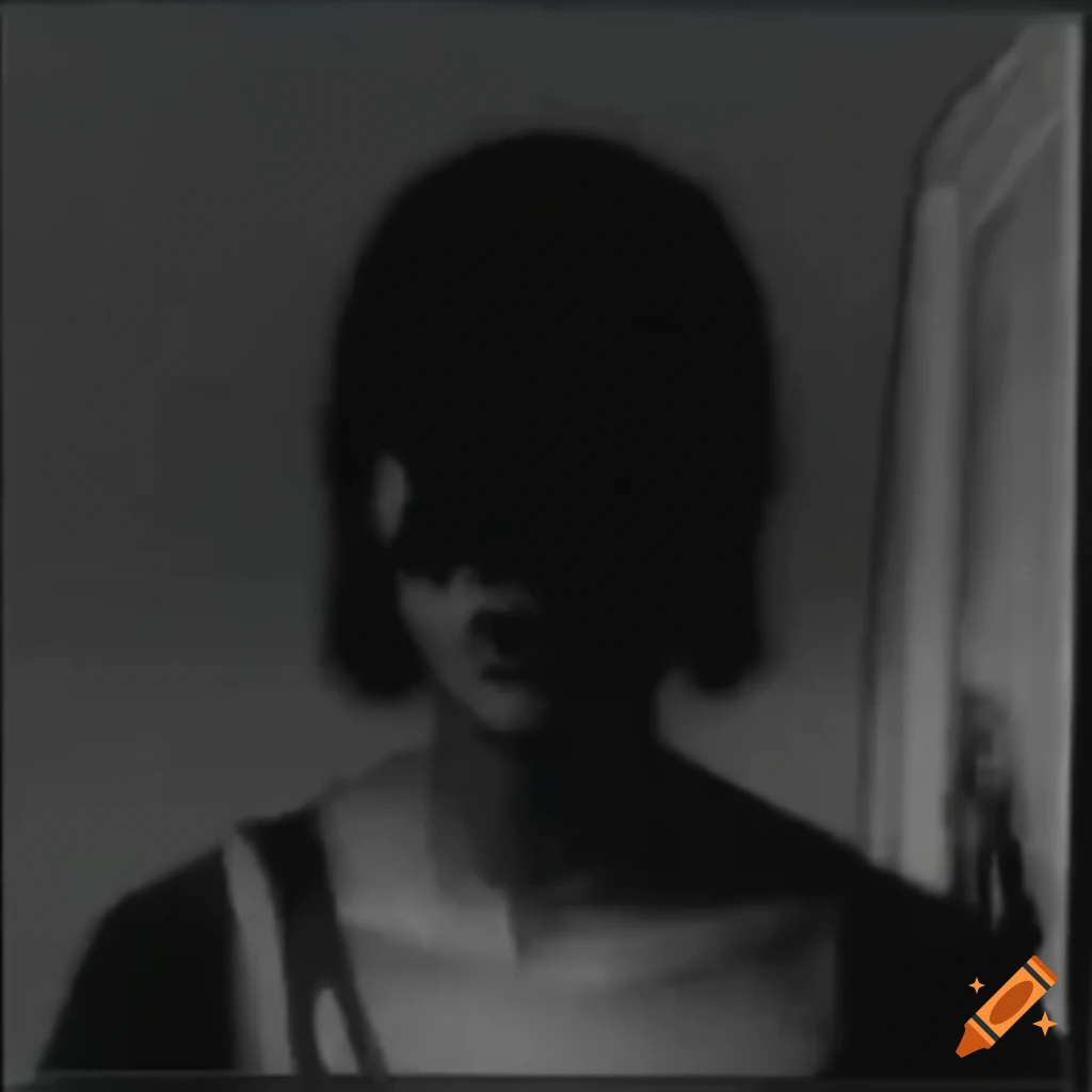 Distorted horror image with vhs tape filter on Craiyon