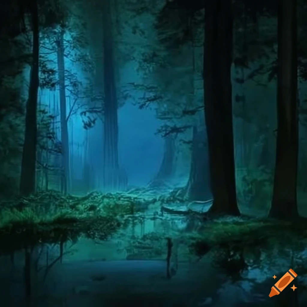 dark and mysterious landscape