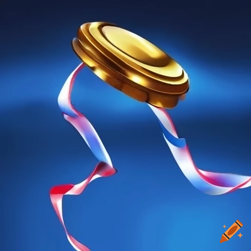 falling gold medal