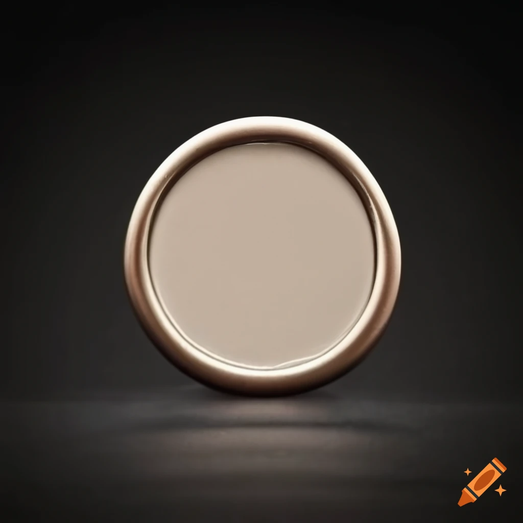 white wax seal with silver crown design