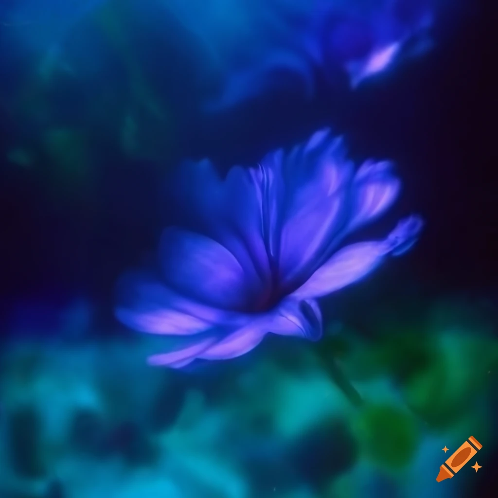 ethereal underwater photograph of flowers