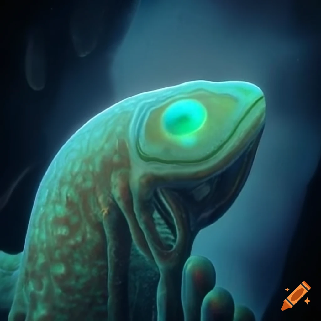 image of slimy and scaly alien creatures