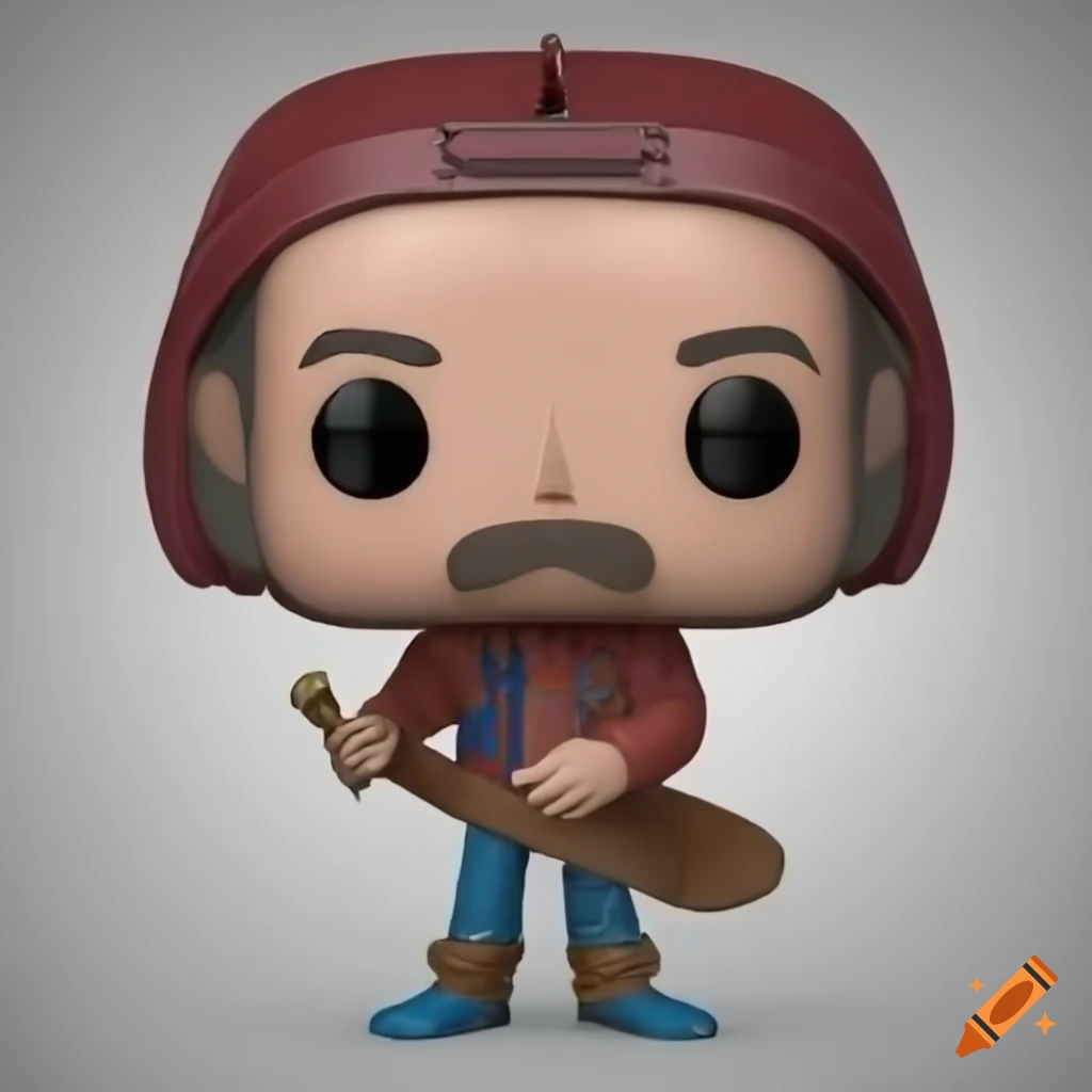 3d render of Brasso Funko Pop from the show Andor