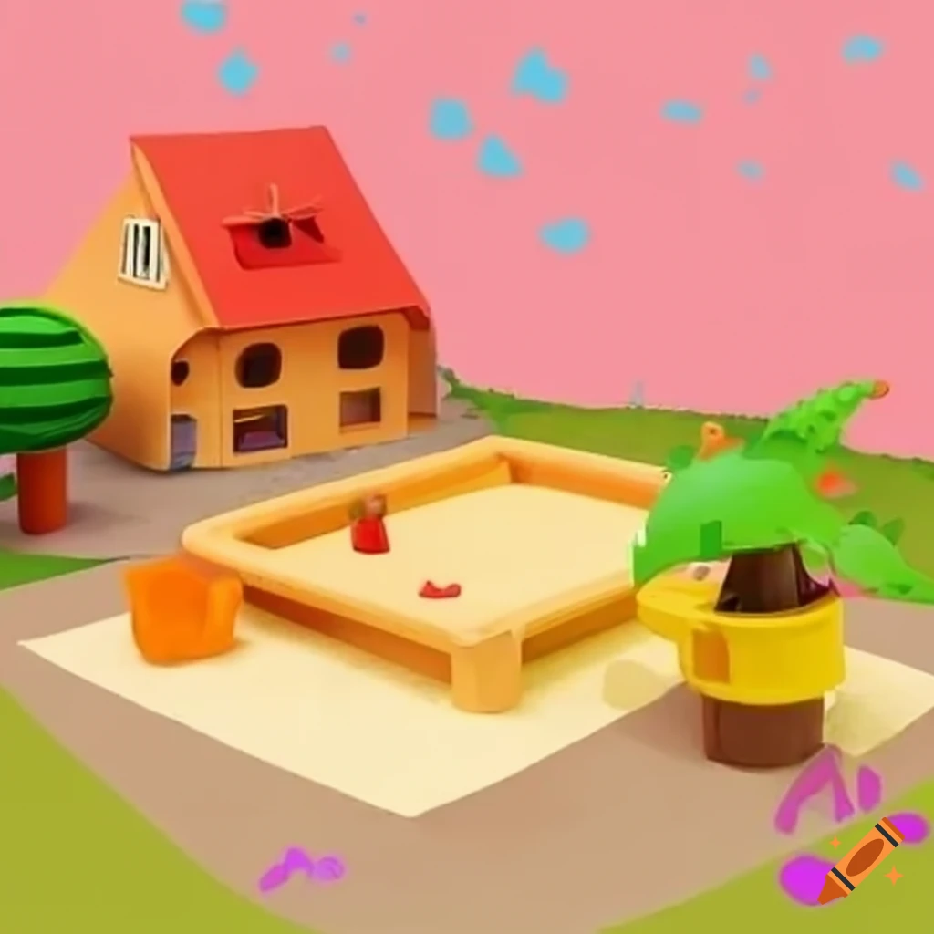 sandbox in a kindergarten