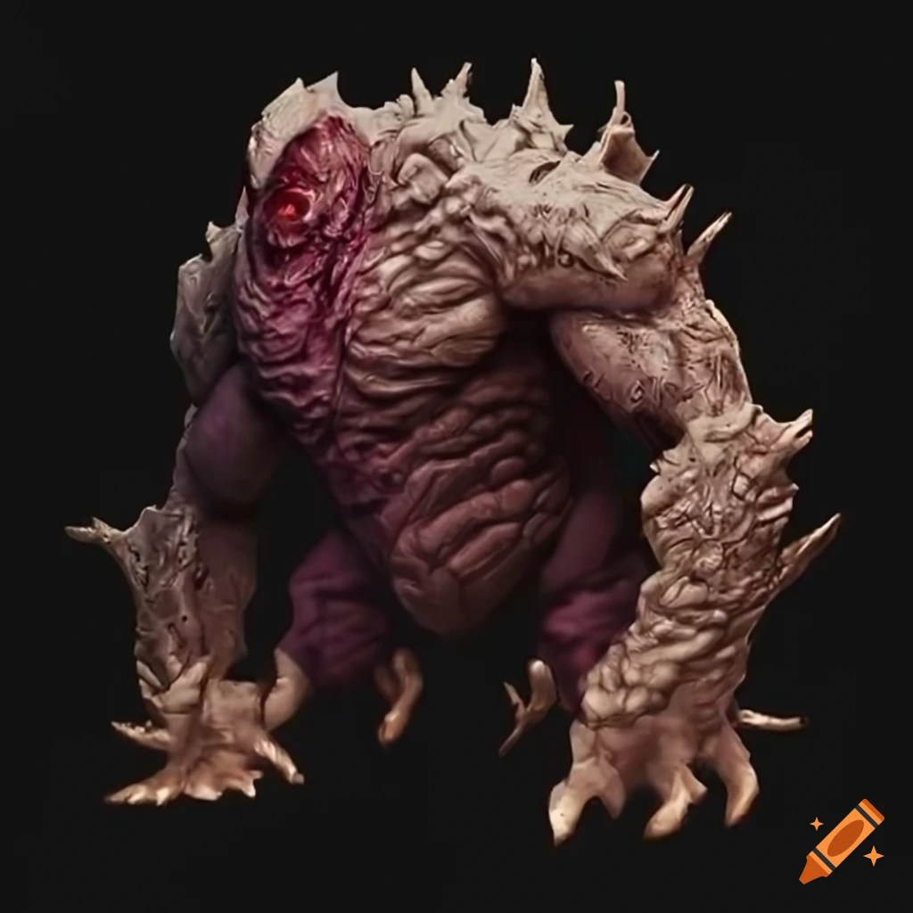 art of a corrupted earth elemental with carapace