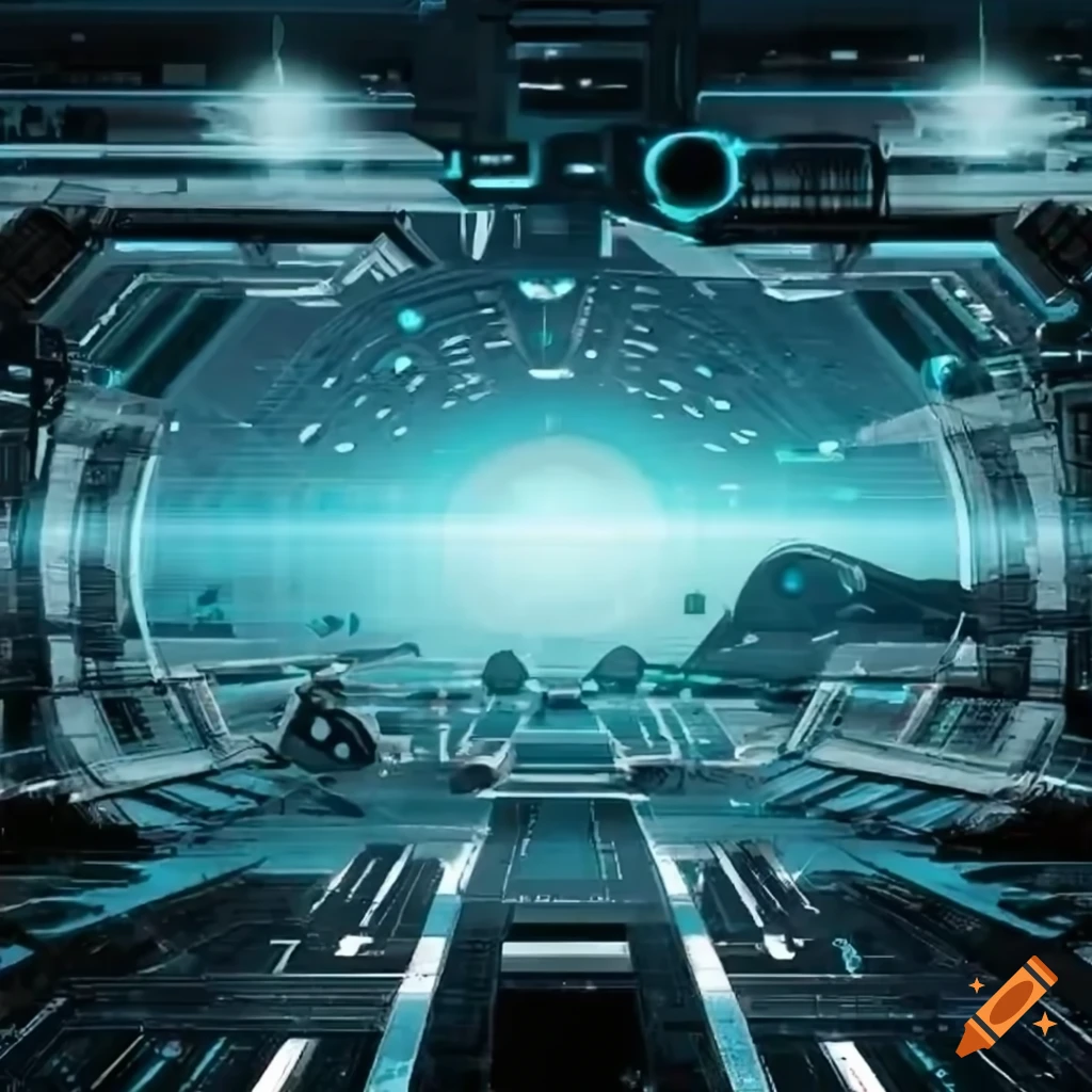 sci-fi background with musical elements
