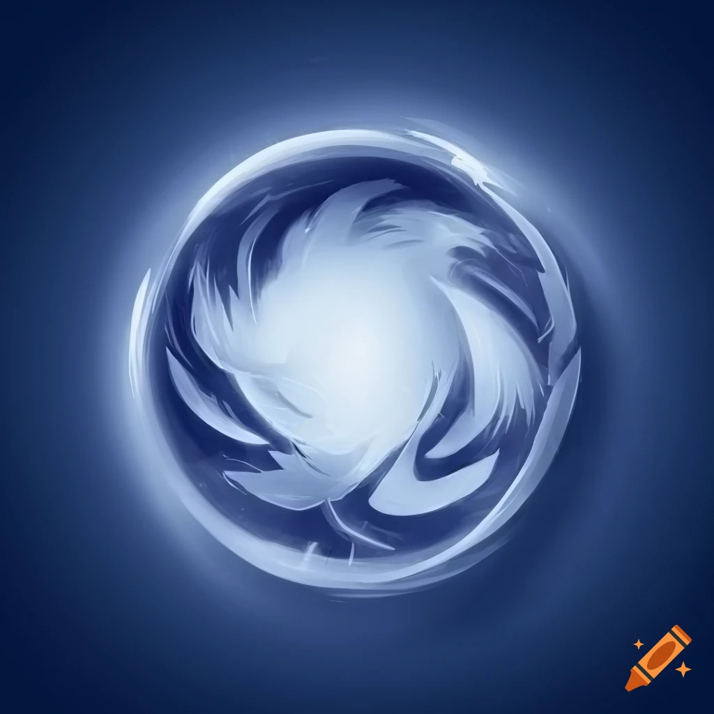 2D game asset of a white whirlwind from an above view