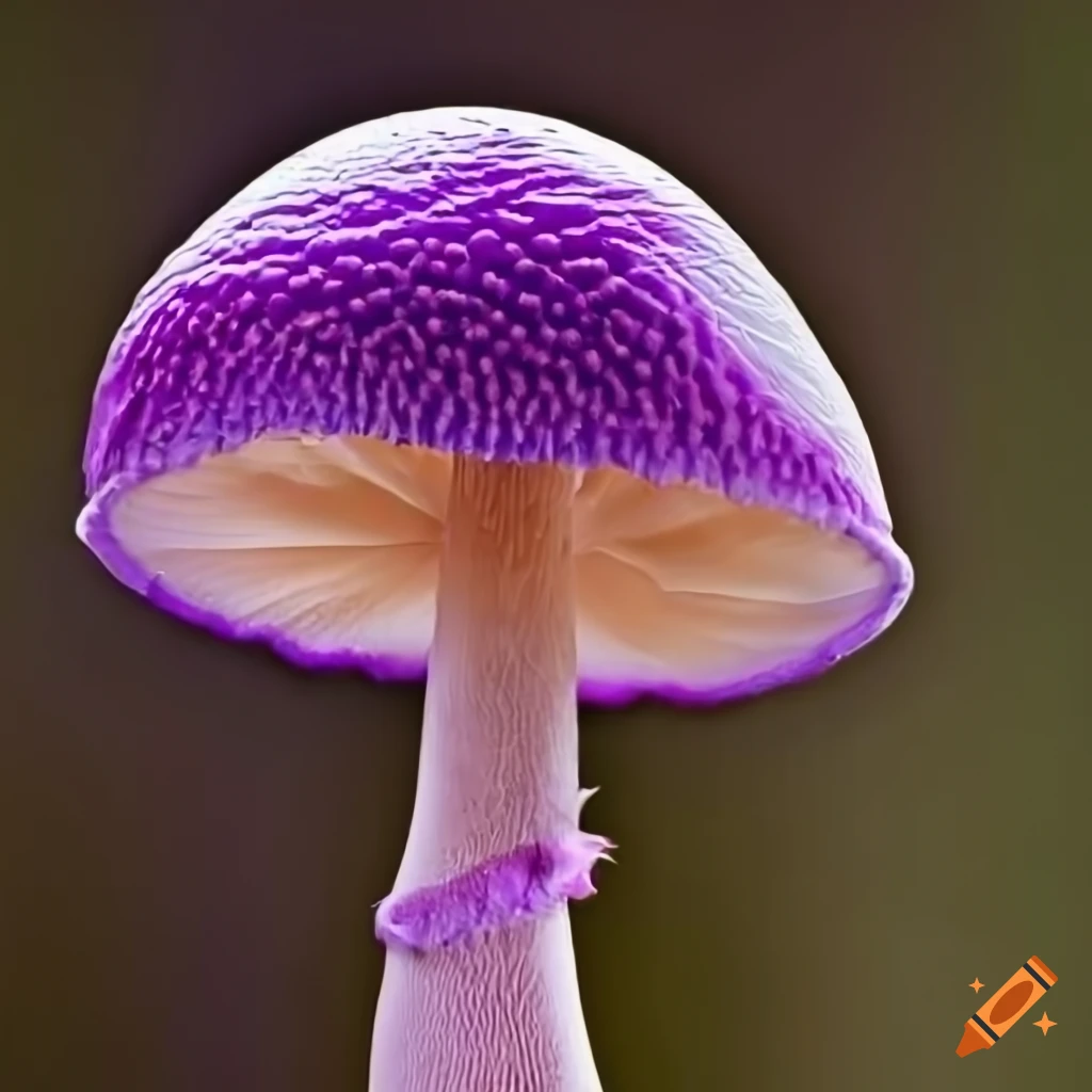 artwork of Abraxas with purple mushrooms