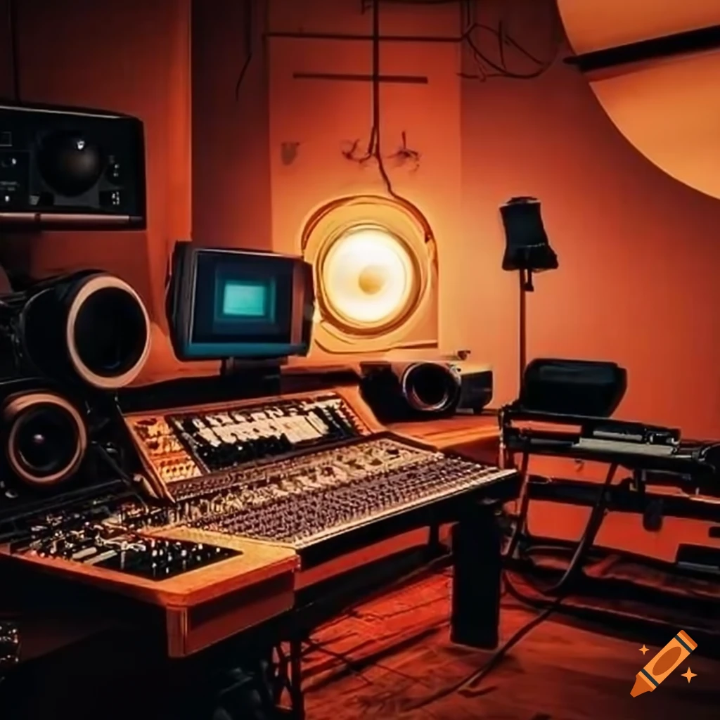 cozy recording studio with a unique vibe