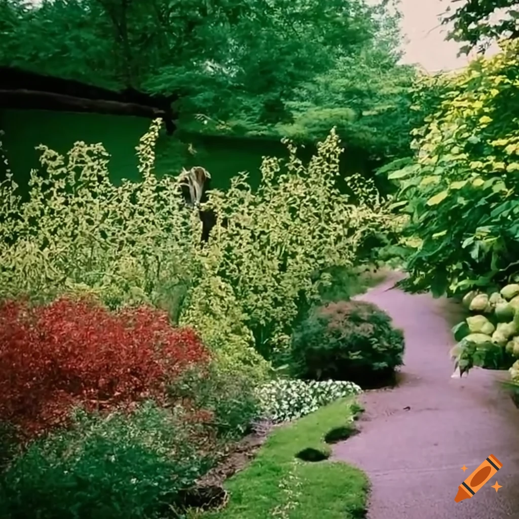 native plant backyard with fruit trees