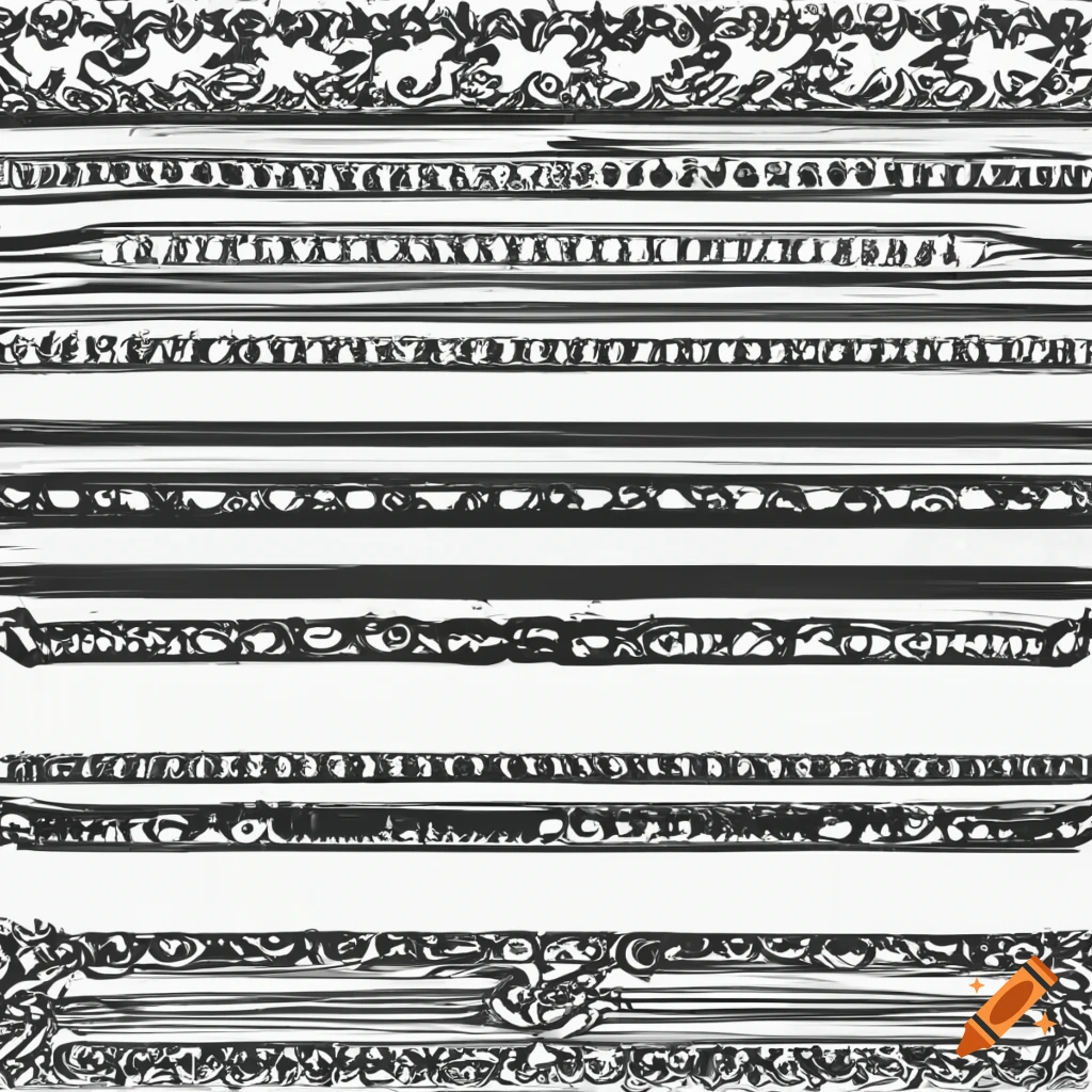 black ornamental horizontal divider line on white background