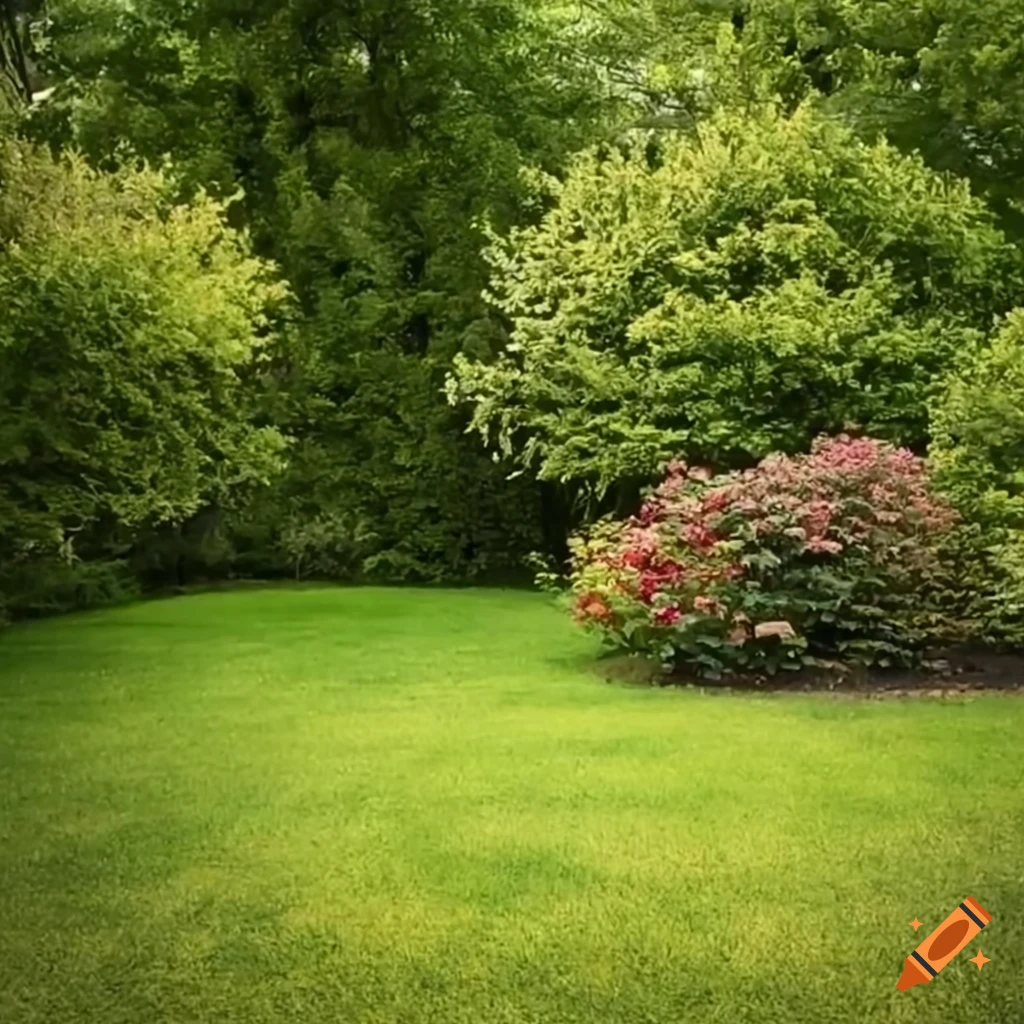 native plant backyard with fruit trees