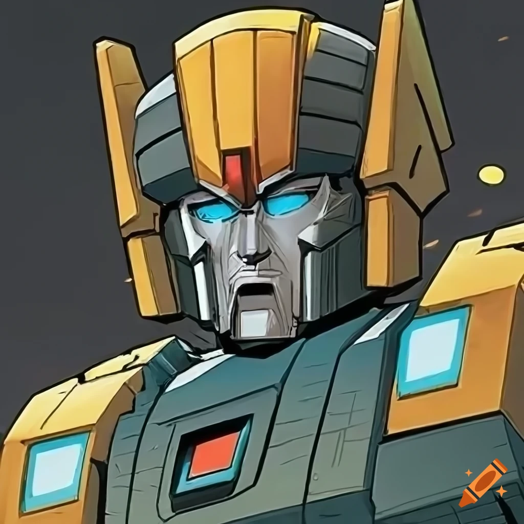 Digital art of transformers comics on Craiyon