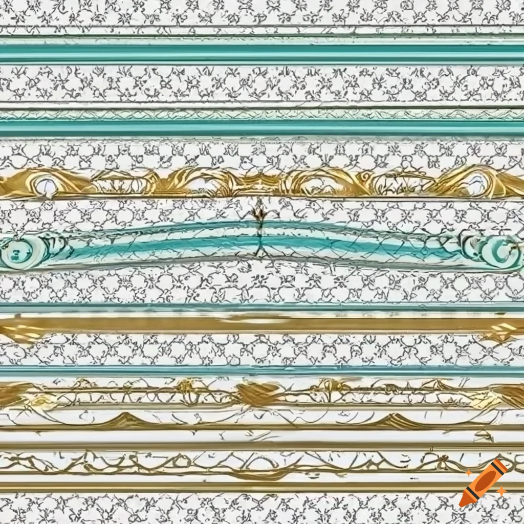 gold and turquoise blog divider on white background