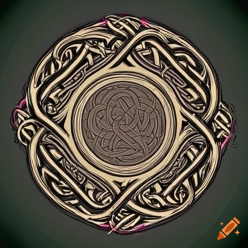 celtic knot frame illustration