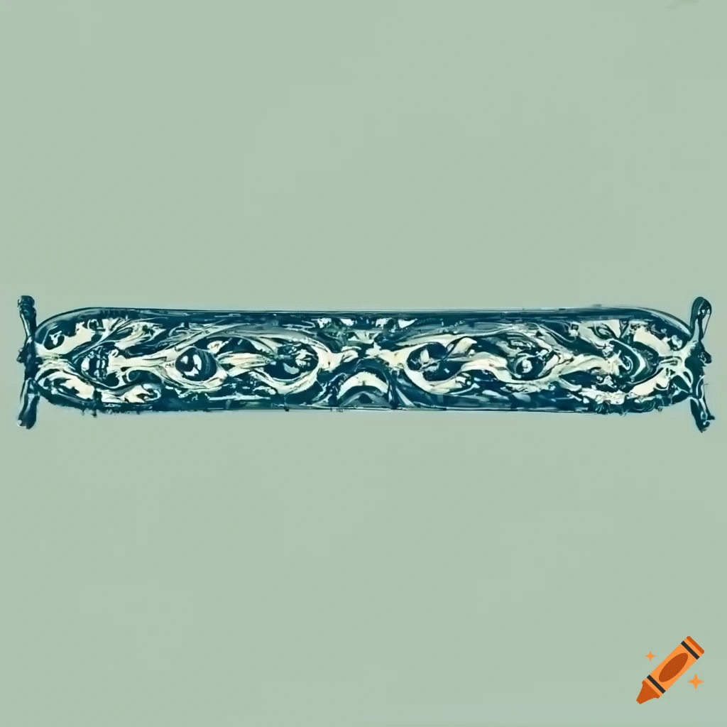 horizontal line divider with ornament on white background
