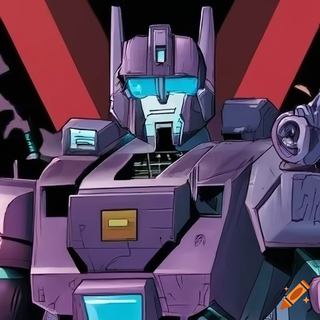 Highly detailed digital art of idw transformers comics