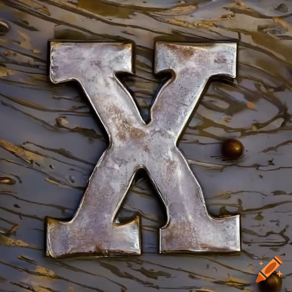 heavy metal font letter X