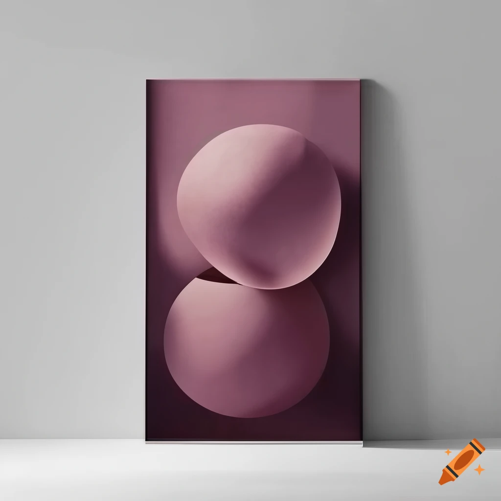 mockup of a wall art
