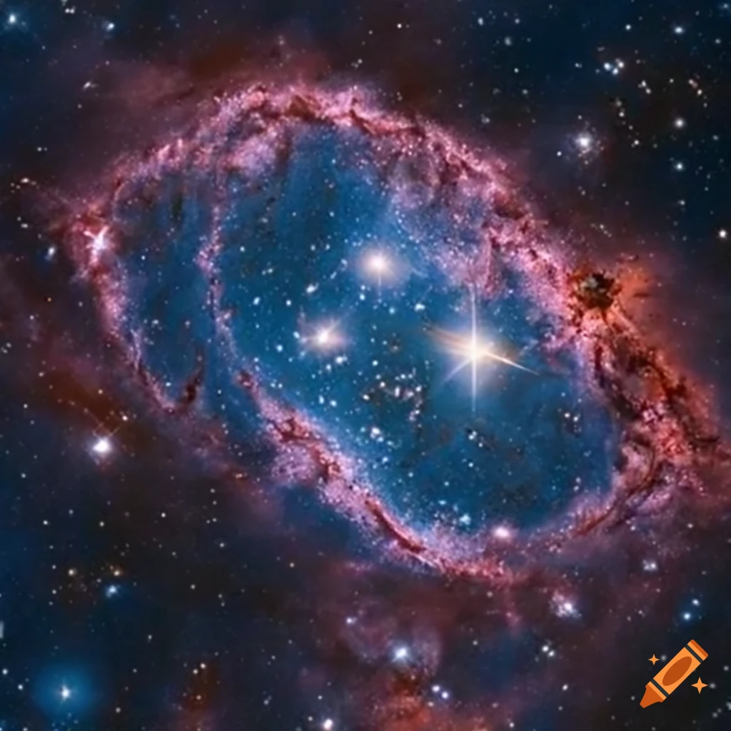 Hubble deep field photo of galaxies and stars on Craiyon