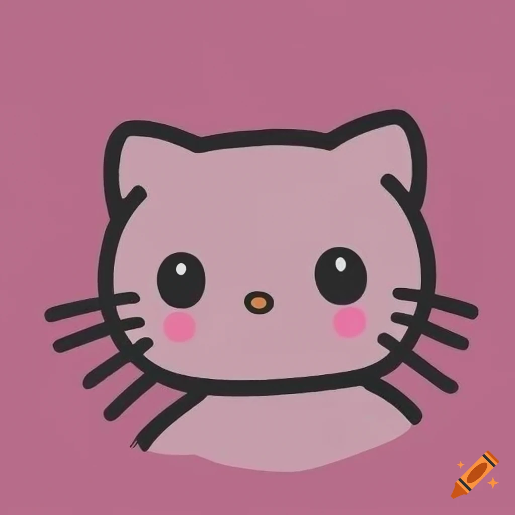 pink kitten icon for modern applications