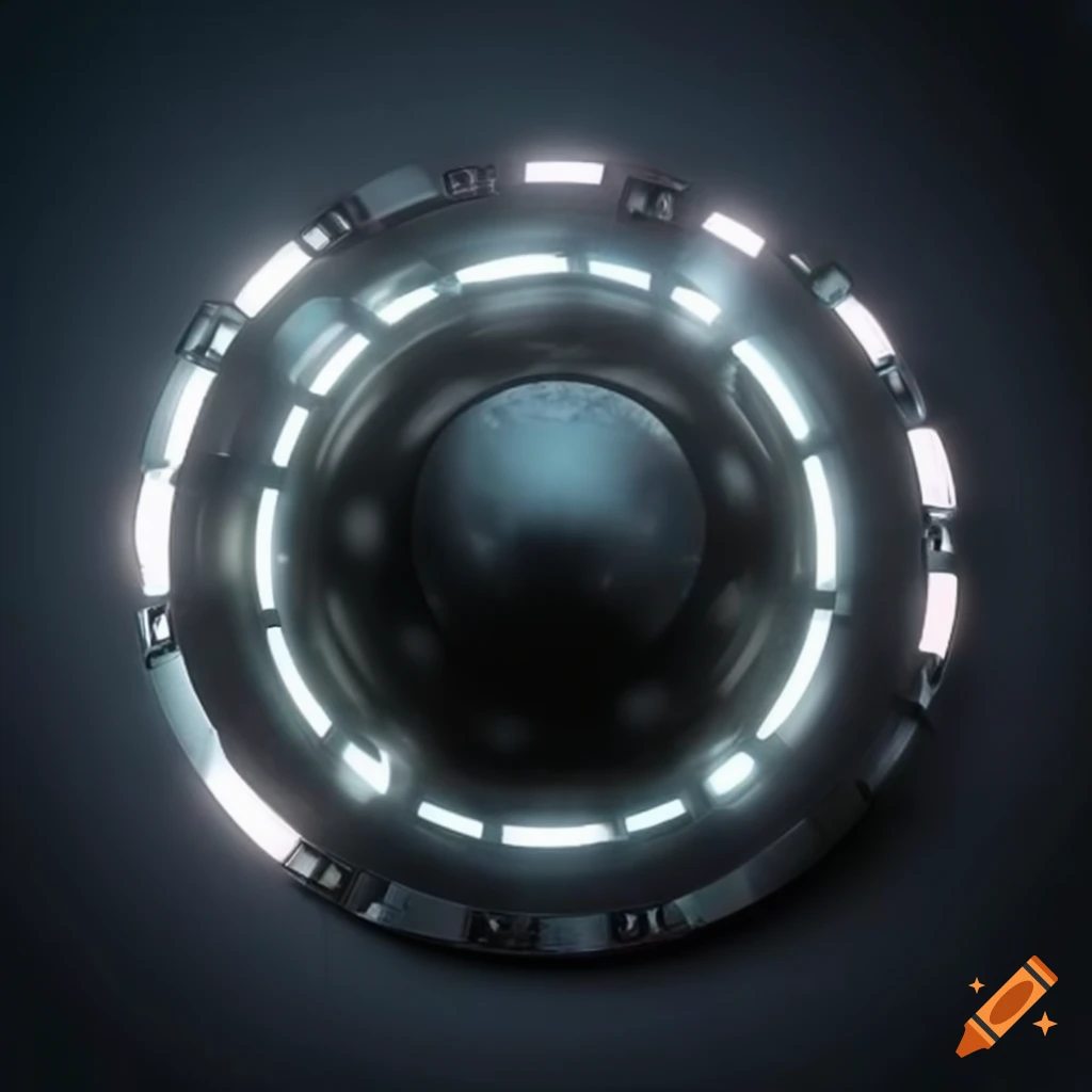 black metal and onyx futuristic shield