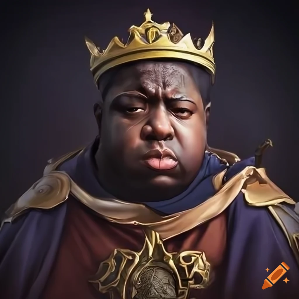 Hyper realistic portrait of biggie smalls as a fire emblem character on Hyper realistic portrait of biggie smalls as a fire emblem character on