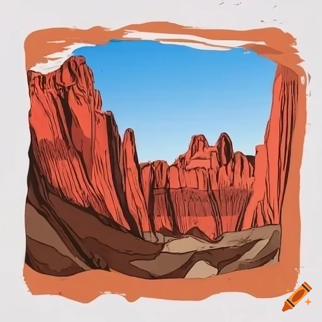 view of the red rock canyon