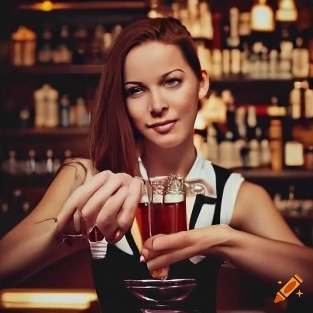 image of a cute bartender