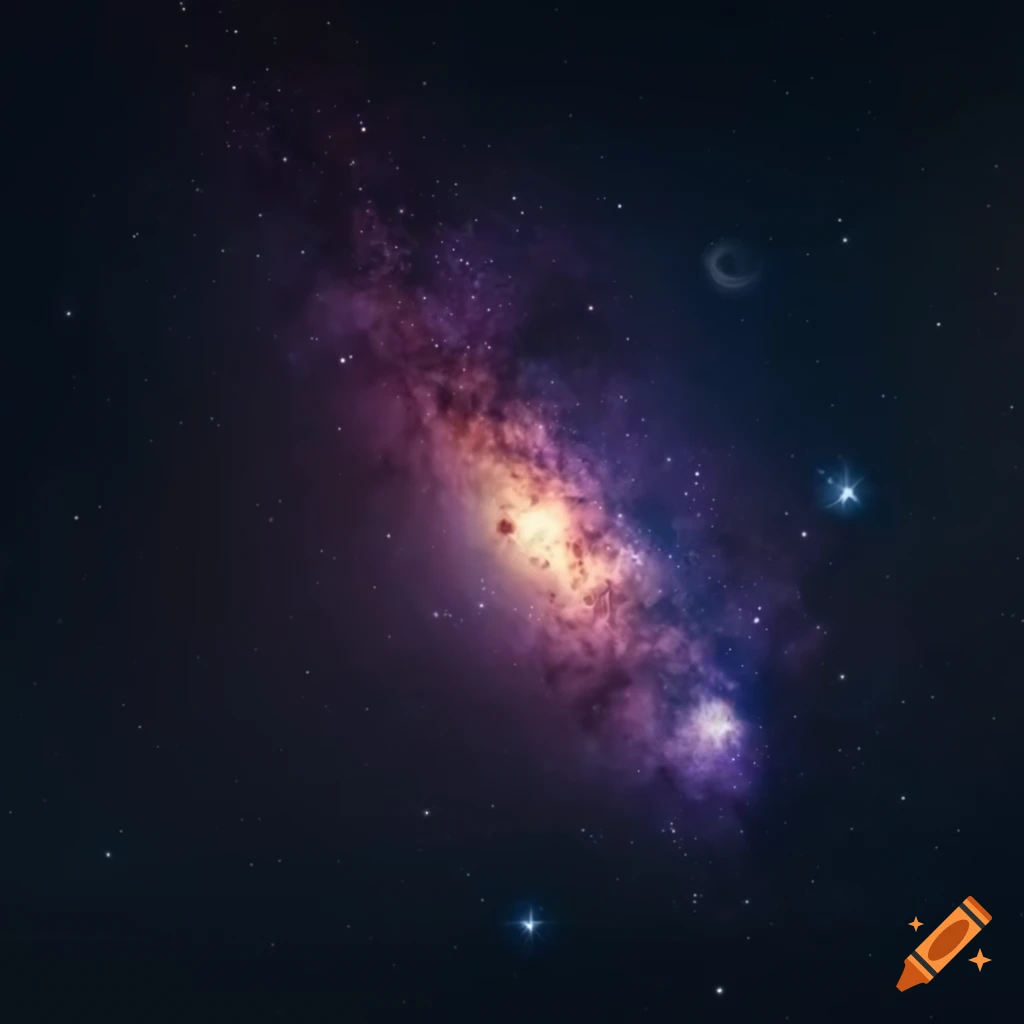 spaceship in the milky way