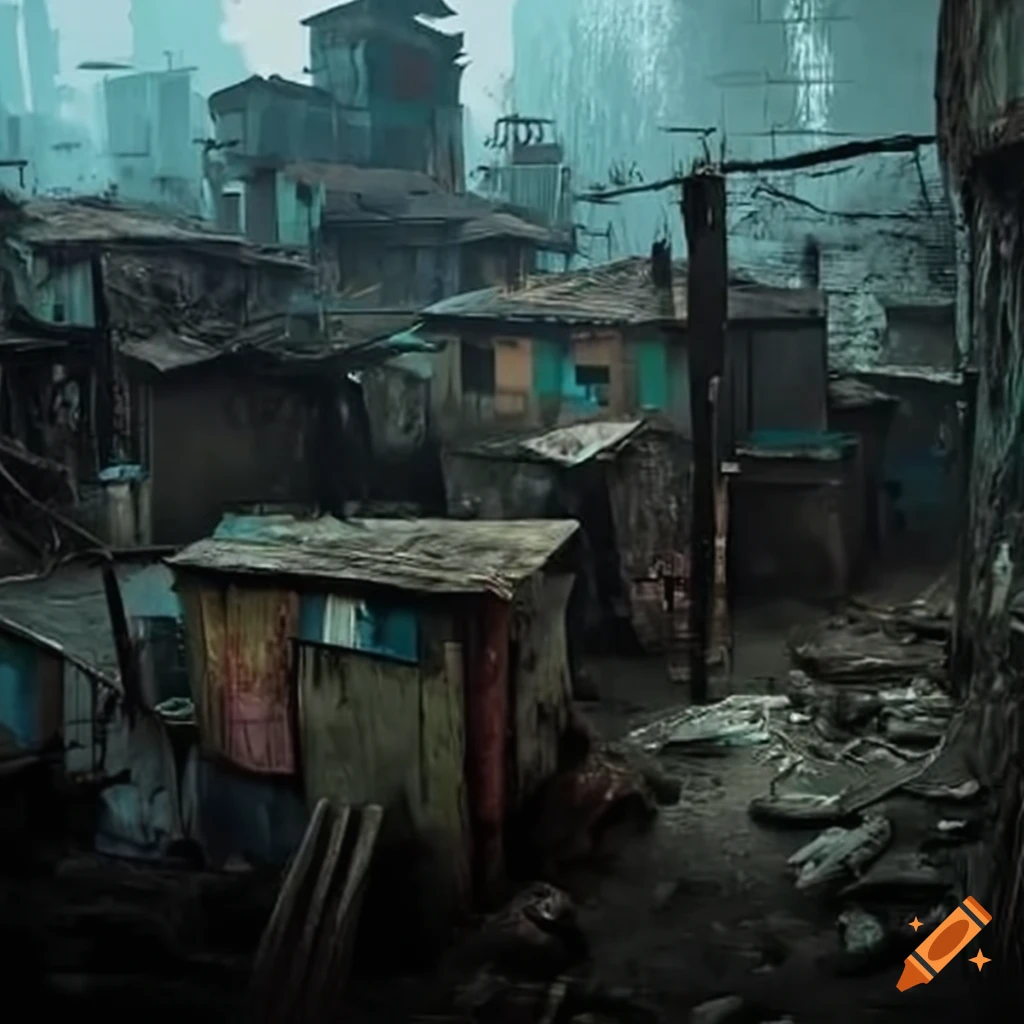 image of an underserved shanty town