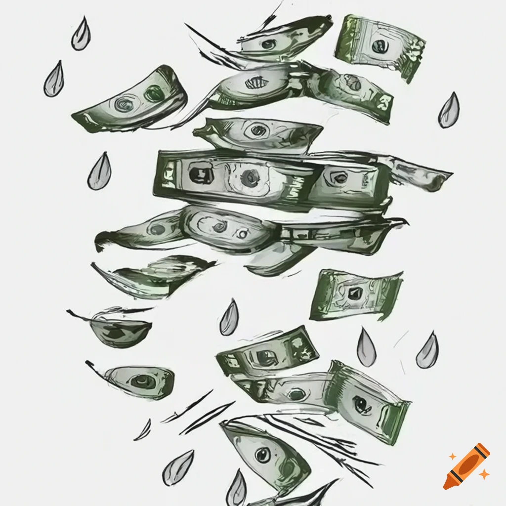 rain of money illustration