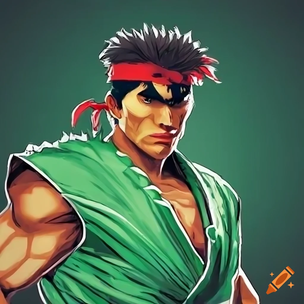 cosplayer dressed as Green Ranger Ryu