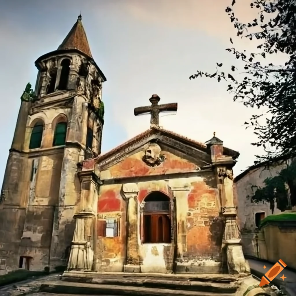 majestic old church in Sobral da Serra village