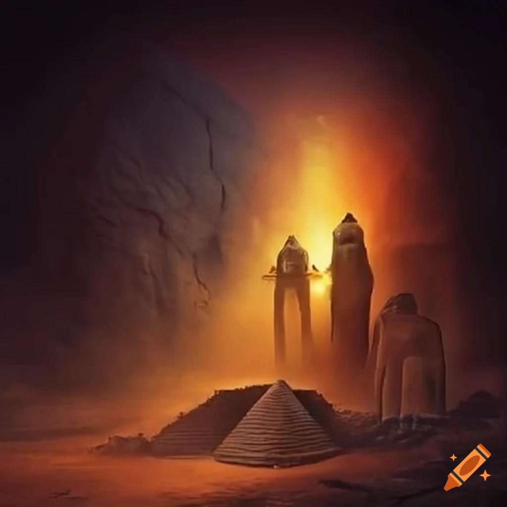 alien ruling the Egyptian pyramids