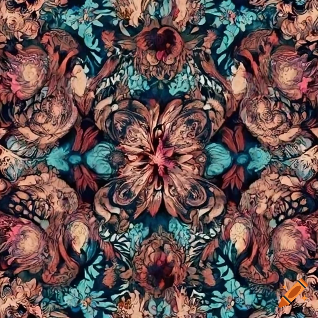 Floral pattern design on Craiyon