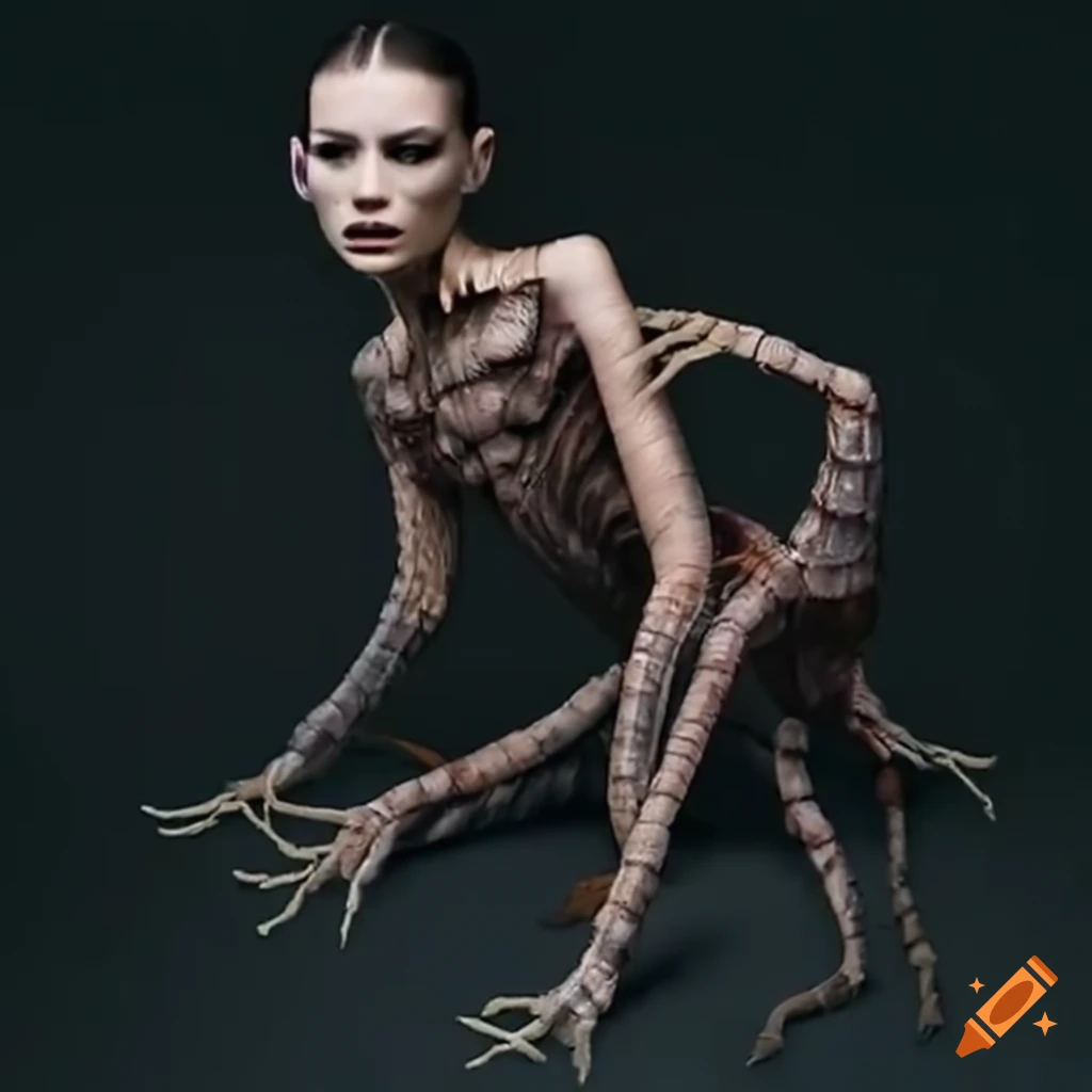 fantasy creature with horse-like body and multiple legs