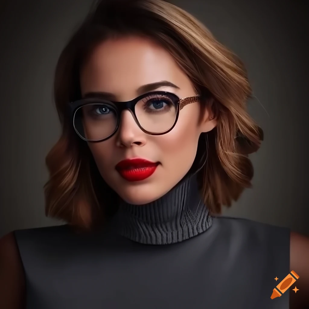 detailed portrait of a girl with a neat bob cut and warm smile