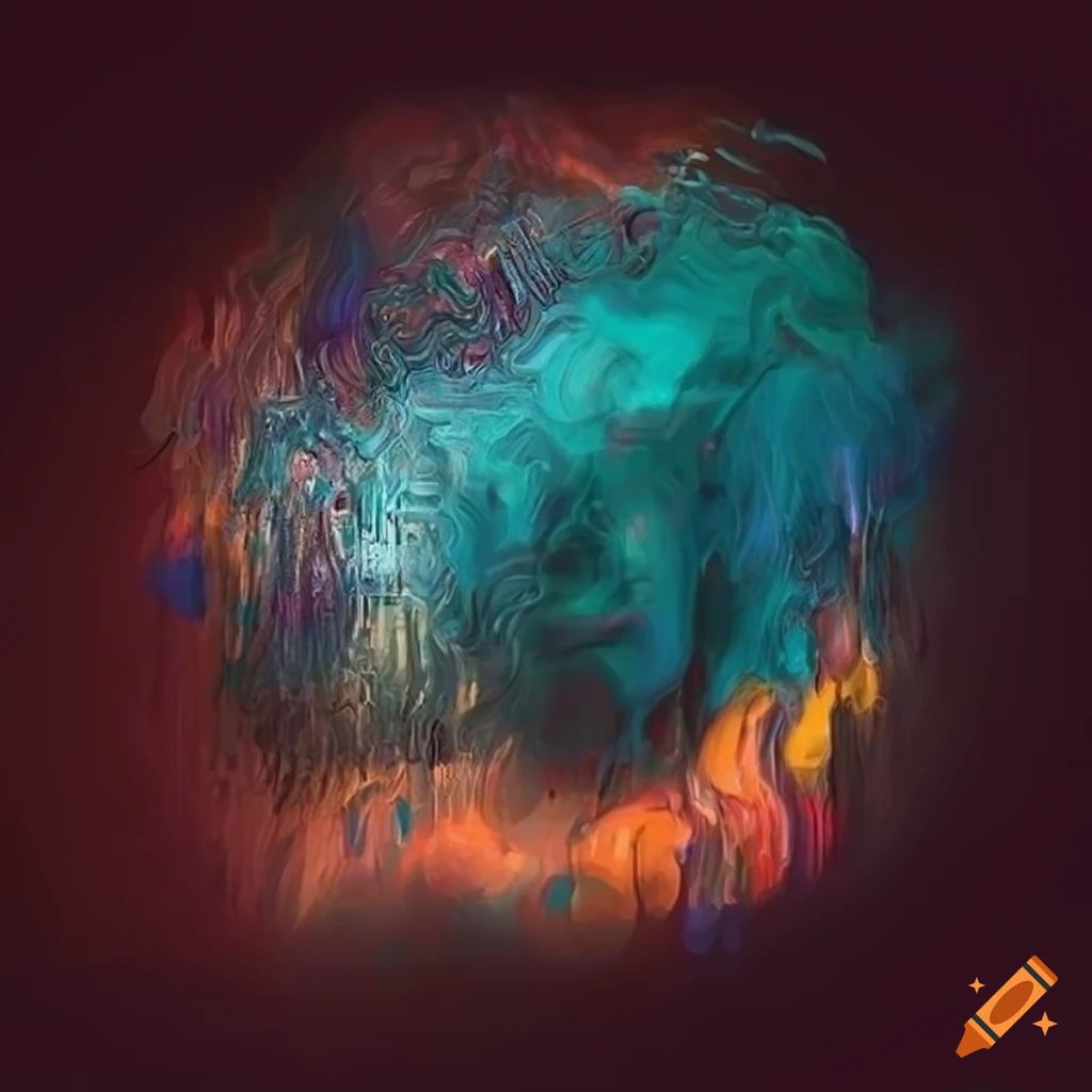detailed digital art of AI and computers