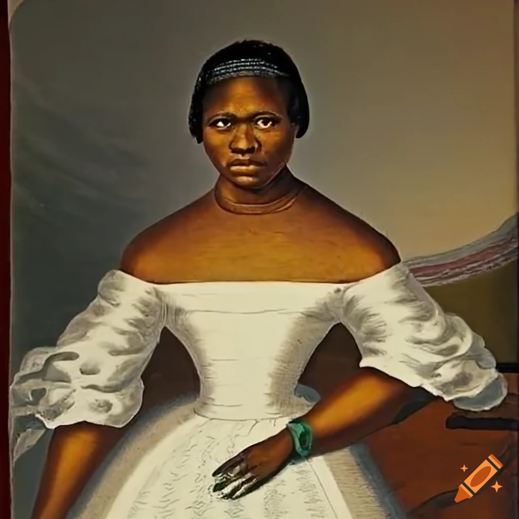 portrait of a 18th century African-American Hawaiian woman