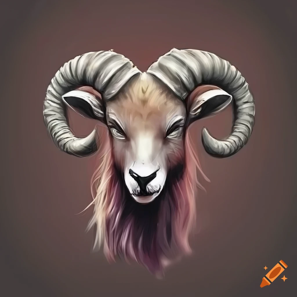 Artistic representation of the zodiac sign aries on Craiyon