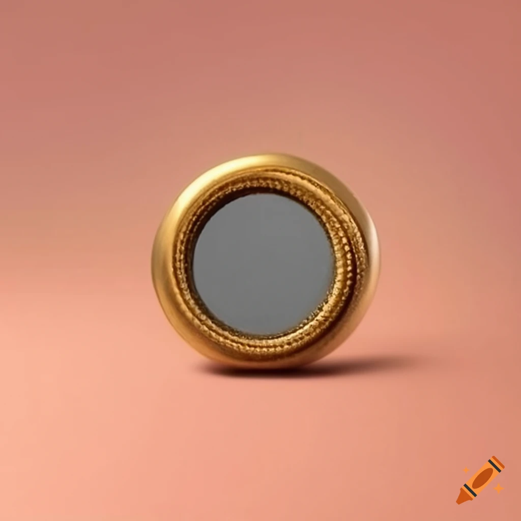 grey wax seal with golden crown emblem