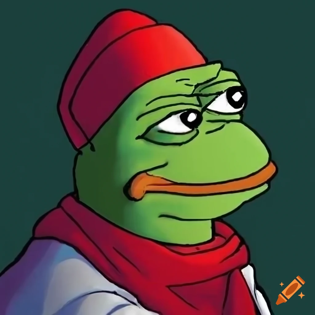 satirical image of Pope Pepe the frog