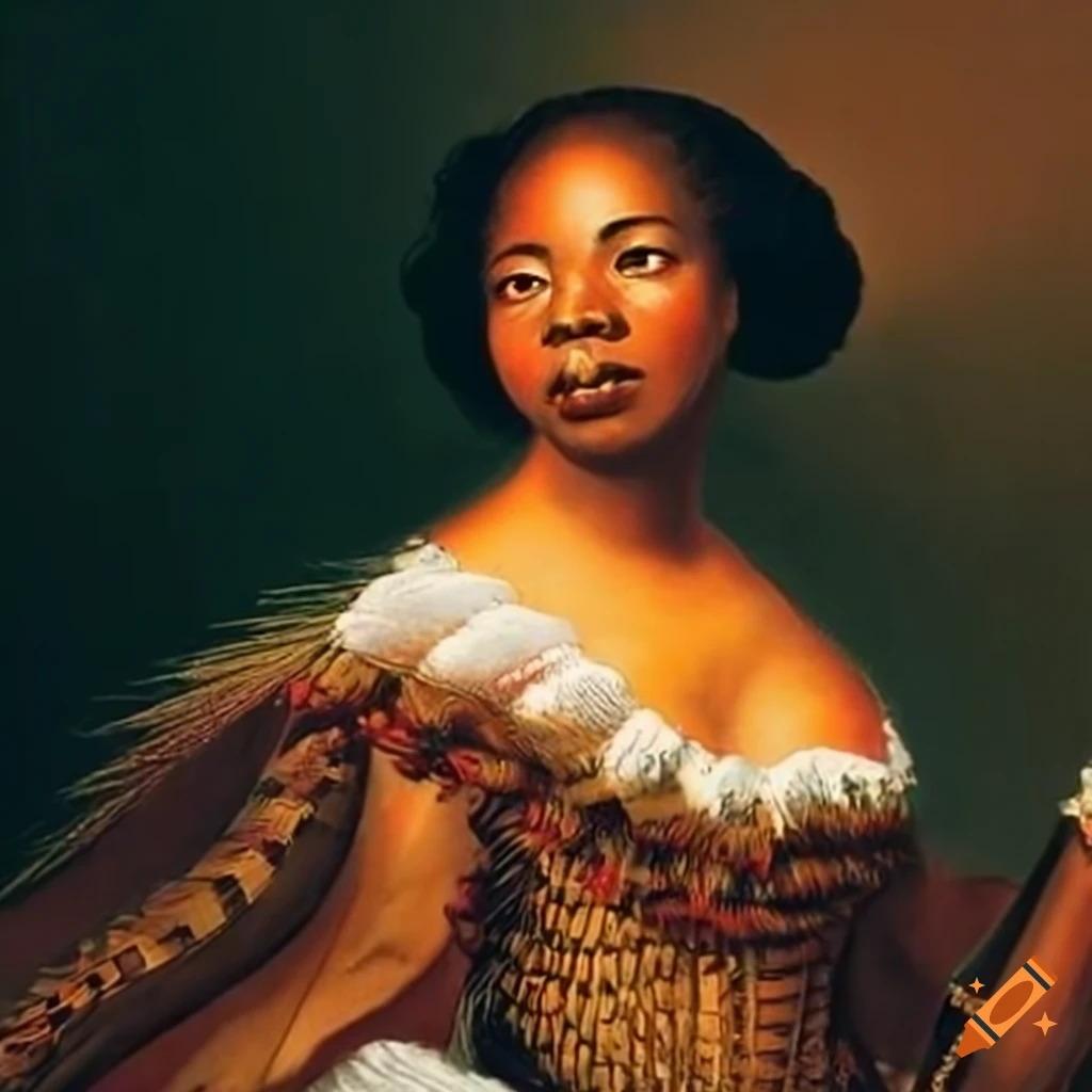 portrait of a 18th century African-American Hawaiian woman
