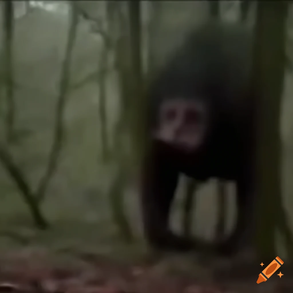 unsettling trailcam footage of a mysterious presence