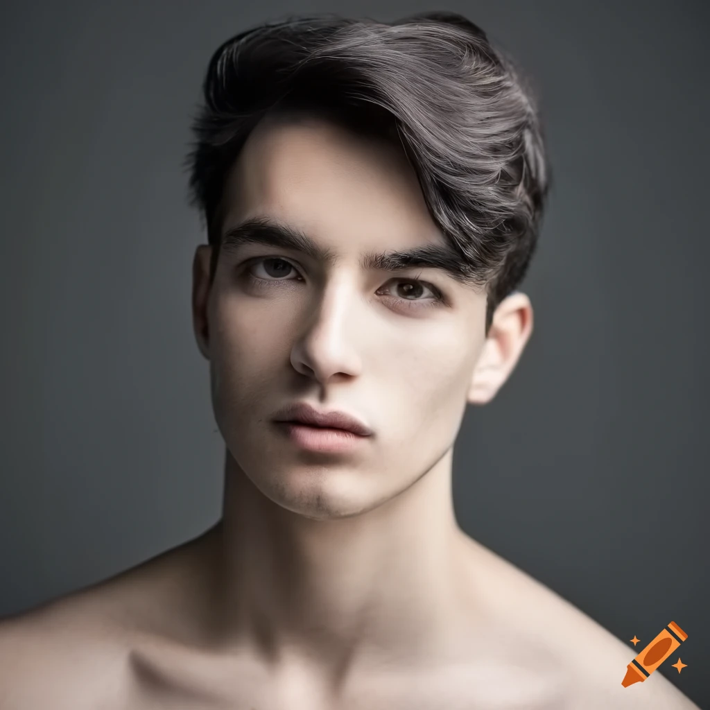 headshot of a handsome young man with dark hair