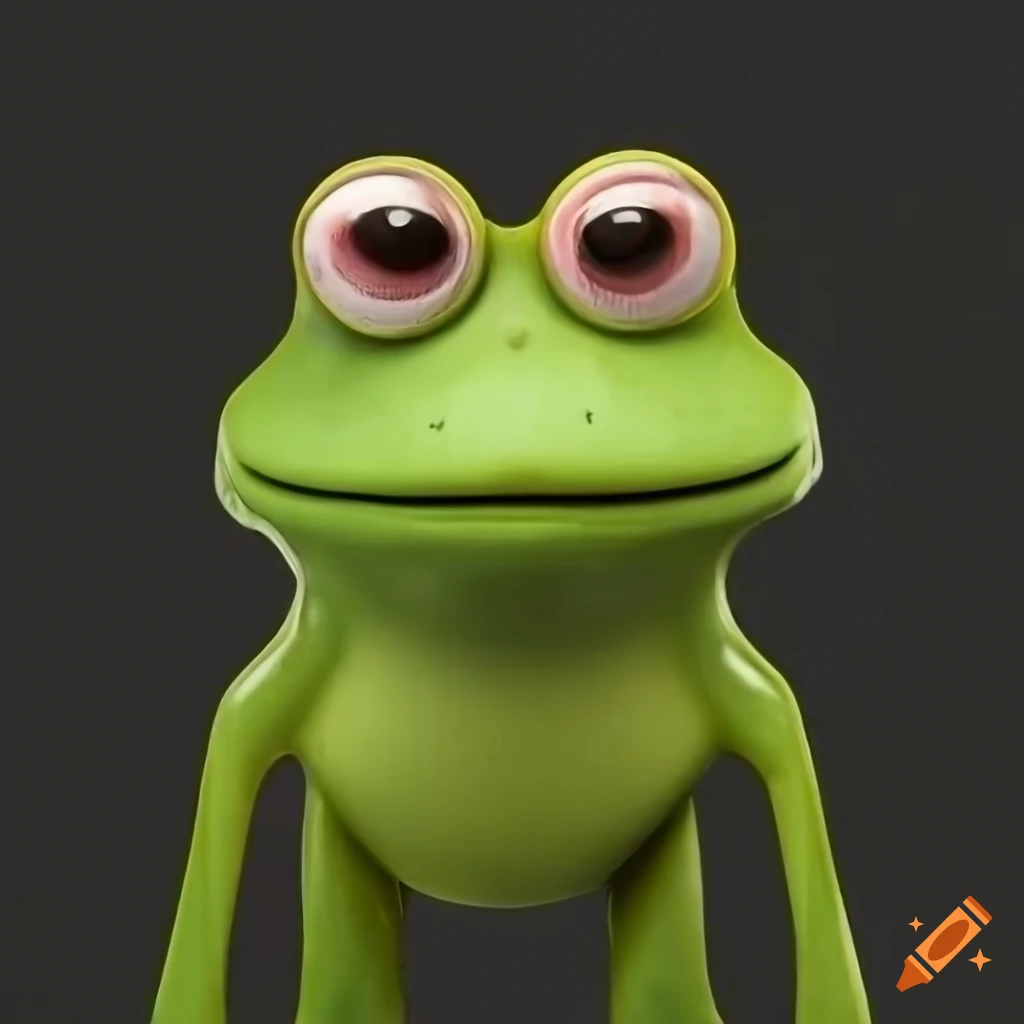 Smiling frog in pixar style 3d render on Craiyon