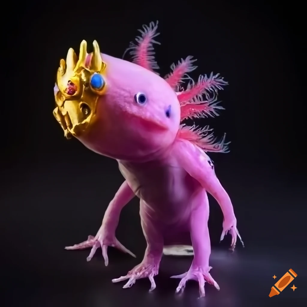 axolotl with the infinity gauntlet